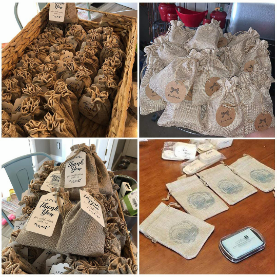 Burlap Bags with Drawstring, Gift Bag Jewelry Pouches for Wedding and Party Favors, DIY Craft,can customize logo