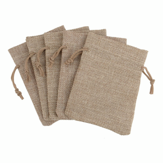 Burlap Bags with Drawstring, Gift Bag Jewelry Pouches for Wedding and Party Favors, DIY Craft,can customize logo