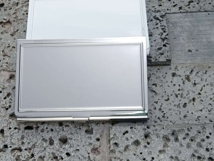 Stainless steel blank|Engravable business card holder case|business card holder blank,Epoxy Stickers