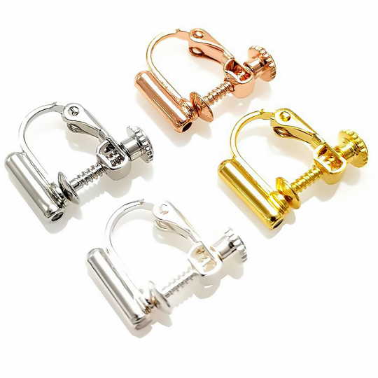 Invisible and painless Earring Converters, Hypoallergenic, Pierced to Not Pierced，Change Earring Post to Non-Pierced Clip-Ons