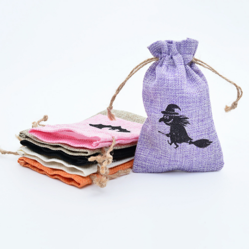 halloween Party Favor Gift Bags with Drawstring,Halloween Treat Bags, Personalized Halloween Candy Bags|Kids Halloween Party Favors 4×6“