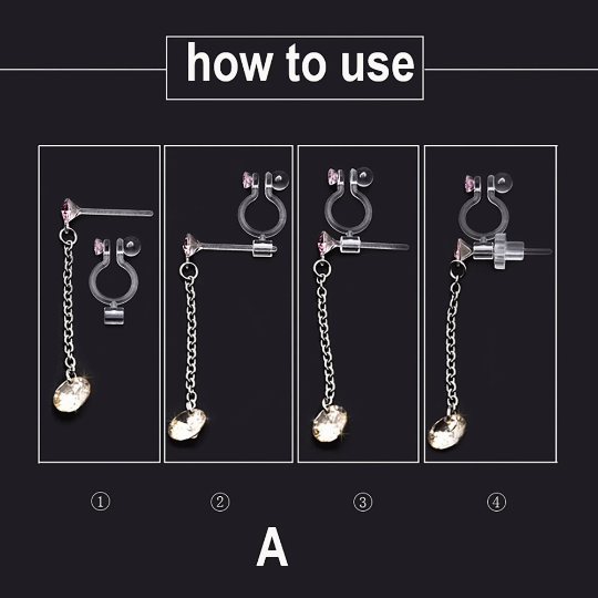 10/20/50 Resin Clip-on Earring Converter,Hypoallergenic,Non-Pierced Earring Studs Findings Replacement for DIY Jewelry Making