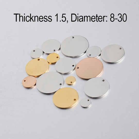 about 18mm Single-Hole circular sheet brass,Brass Blanks stamping