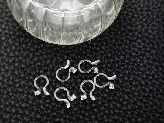 10/20/50 Resin Clip-on Earring Converter,Hypoallergenic,Non-Pierced Earring Studs Findings Replacement for DIY Jewelry Making