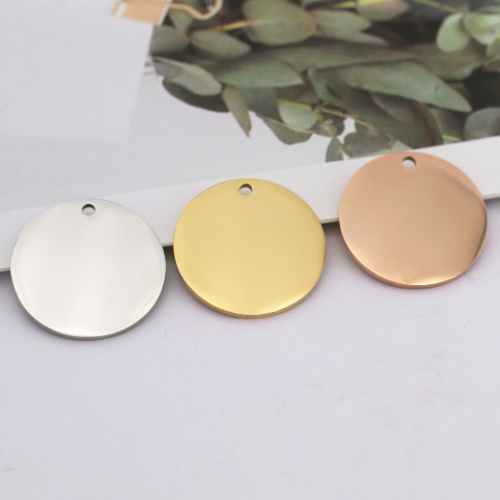 Copy 1.5mm Thick Stamping Blank Charms|18mm 25mm 30mm Flat Round 304 Stainless Steel Blank Stamping Tag Pendants for  Jewelry Making