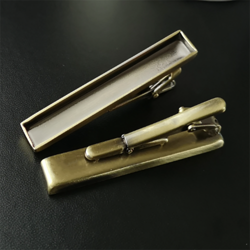 1/10pcs Ancient bronze High quality vacuum plating ,Tie clips blank, rectangular bezel,Resin DIY,Wedding Tie Clip,Resin Crafts making,in US