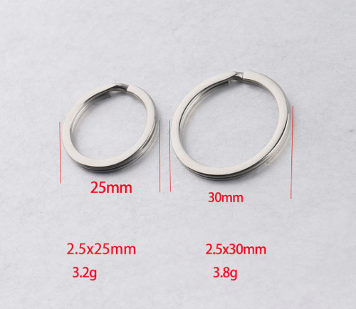 10mm 20mm 25mm 30mm Split Rings|stainless steel  duty key ring|Silver split key ring, Bulk Jewelry Making Supplies
