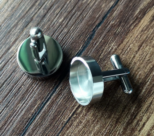 cufflinks bezel,Thicken Titanium steel,Mirror polishing,Resin DIY,Wedding cufflinks cufflink base,DIY Jewelry,Resin Crafts making,in US