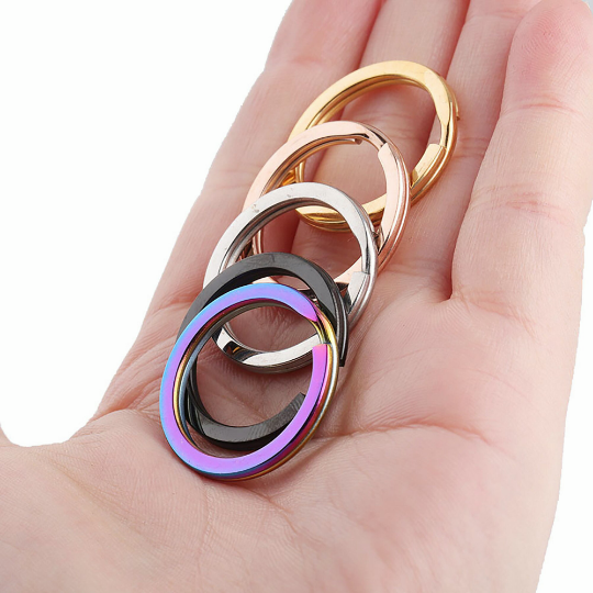 10mm Split Key Rings - Stainless Steel Double Loop Jump Ring