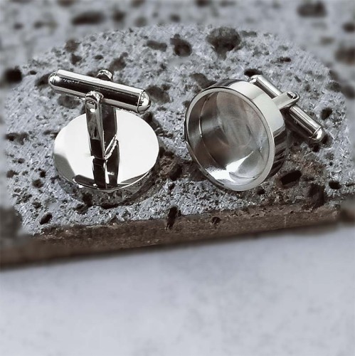 cufflinks bezel,Thicken Titanium steel,Mirror polishing,Resin DIY,Wedding cufflinks cufflink base,DIY Jewelry,Resin Crafts making,in US