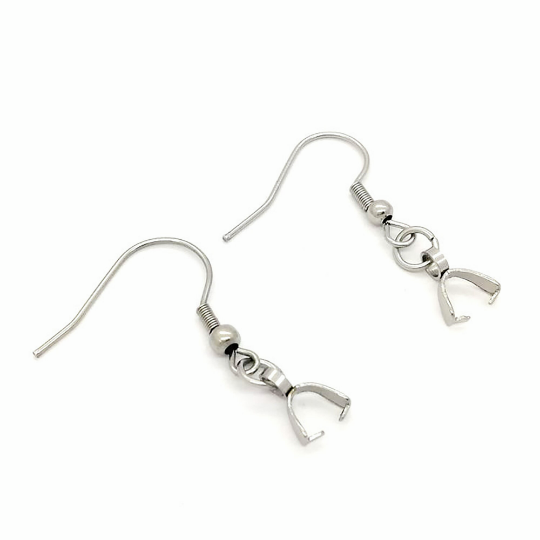 316L Earring Hooks,Stainless Steel Pendant Clasp Earring Hooks Ear Wire Buckle Dangle Earrings for Women Girls Jewelry Making Supplies