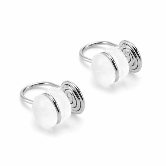 Wholesale Invisible and painless Earring Converters,18K Plating,Pierced to Not Pierced,Change Earring Post to Non-Pierced Clip-Ons
