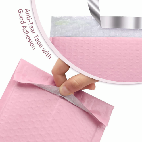 Pink Matte vinyl Bubble Mailer|Mailing|Water Resistant Mailers|Shipping Envelopes for Packaging|Waterproof Self Seal Adhesive Shipping Bags