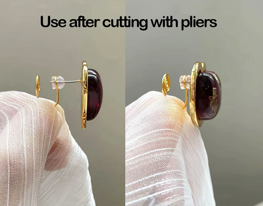 Wholesale Invisible and painless Earring Converters,18K Plating,Pierced to Not Pierced,Change Earring Post to Non-Pierced Clip-Ons