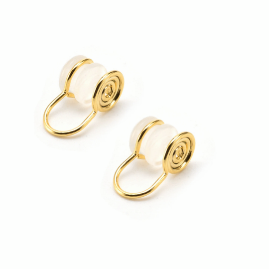 Wholesale Invisible and painless Earring Converters,18K Plating,Pierced to Not Pierced,Change Earring Post to Non-Pierced Clip-Ons
