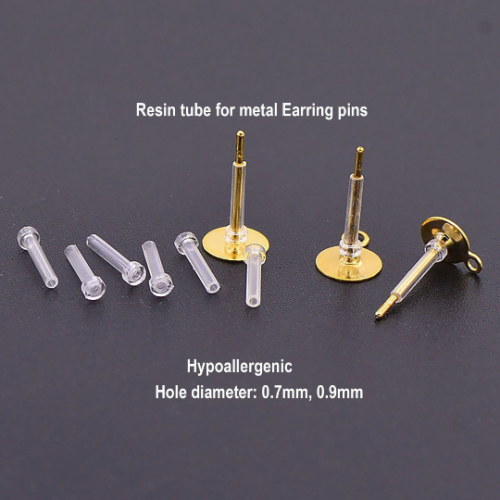 Earring pins and backs set|Pierced Ear Protector|Earring Posts and Backs Clear Earring Pins Ear Safety Backs Earnuts Earring Findings