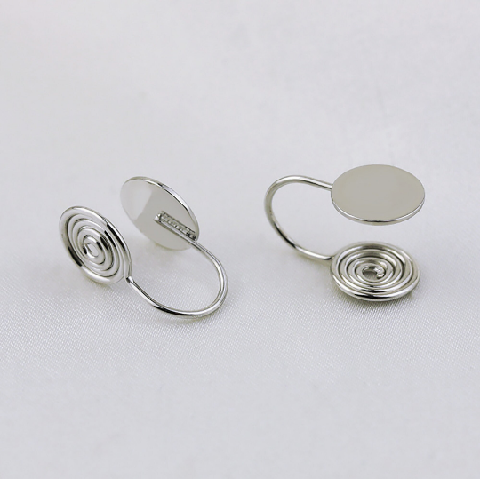 Clip-on Earring Converter,Hypoallergenic,Non-Pierced Earring Studs Findings Replacement for Women Men Girls DIY Jewelry Making