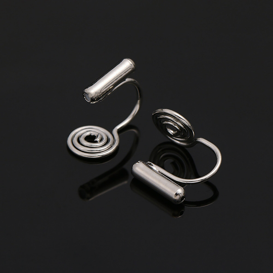 Invisible and painless Earring Converters, Hypoallergenic, Pierced to Not Pierced，Change Earring Post to Non-Pierced Clip-Ons