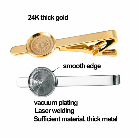10pcs 16mm Tie Clip bezel,High quality vacuum plating|thickened metal,Wedding Tie Clip,Resin Crafts making,Rsin DIY,