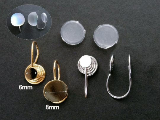 Clip-on Earring Converter,Hypoallergenic,Non-Pierced Earring Studs Findings Replacement for Women Men Girls DIY Jewelry Making