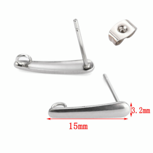 316L Stainless Steel Earring Hooks|Earring Wires|Open Loop|Earring Components for Jewelry Making Supplies and Earring Finding
