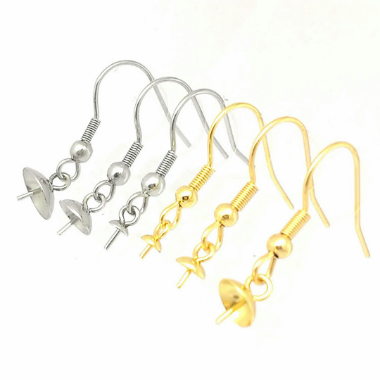 316L Stainless Steel Lever Back Hoop Earrings Surgical Earring Components for Jewelry Making Supplies and Earring Finding