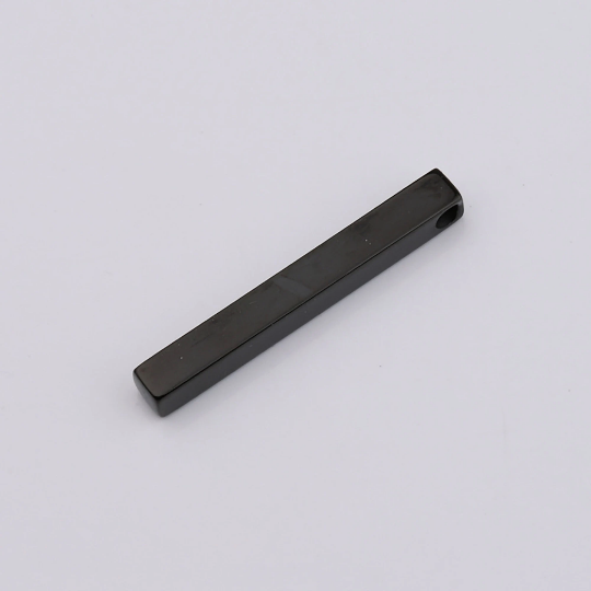 Thick Stamping Blank Charms|5*45mm 3D Bar Charm 304 Stainless Steel Blank Stamping Tag Pendants for  Jewelry Making