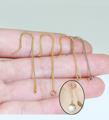 316L Stainless Steel Earring Hooks|Earring Wires|Open Loop|Earring Components for Jewelry Making Supplies and Earring Finding
