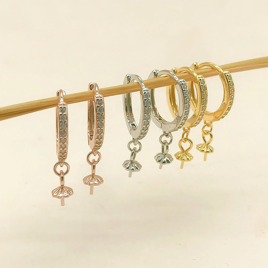 Sterling Silver Earring Hooks|Earring Wires|Open Loop|Earring Components  for Jewelry Making