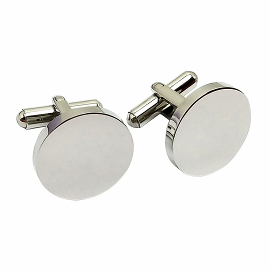 Wholesale 16mm cufflinks bezel|Engravable Cufflinks|3mm thick Titanium steel|Mirror polishing|Wedding cufflinks|Groomsmen Cufflinks