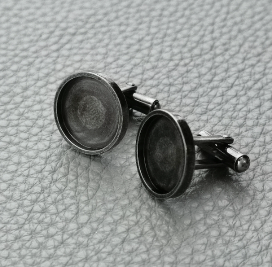cufflinks bezel,Thicken Titanium steel,Mirror polishing|Wedding cufflinks|Multi-color optional