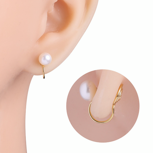 Invisible and painless Earring Converters, Hypoallergenic, Pierced to Not Pierced，Change Earring Post to Non-Pierced Clip-Ons