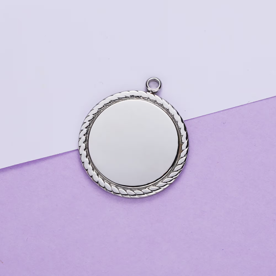 Stamping Blank Charms|18mm 25mm 30mm Flat Round 304 Stainless Steel Blank Stamping Tag Pendants for Jewelry Making