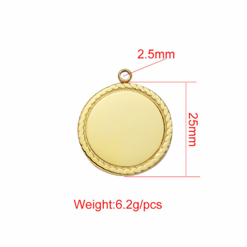 Stamping Blank Charms|18mm 25mm 30mm Flat Round 304 Stainless Steel Blank Stamping Tag Pendants for Jewelry Making