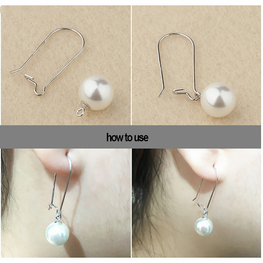 0.7 wire diameter Sterling Silver Earring Hooks|Earring Wires|Hypoallergenic 925 Hallmark Ear Wires French Fish Hooks for Earrings