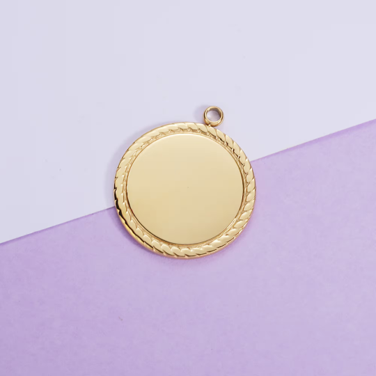 Stamping Blank Charms|18mm 25mm 30mm Flat Round 304 Stainless Steel Blank Stamping Tag Pendants for Jewelry Making