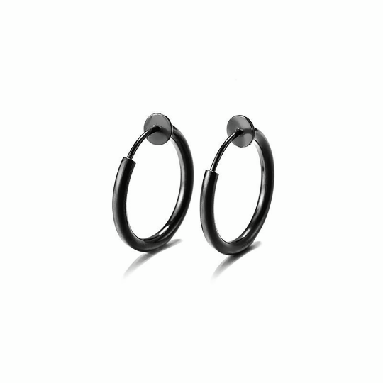 stainless steel Earring Converters|16mm non pierced ears hypoallergenic|Hypoallergenic|clip on earring hoops|16mm ear clip
