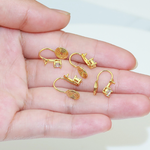 Invisible and painless Earring Converters, 18K Plating,Hypoallergenic,Pierced to Not Pierced,Change Earring Post to Non-Pierced Clip-Ons