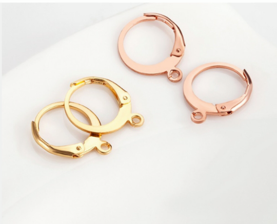 316L Stainless Steel Lever Back Hoop Earrings Surgical Earring Components for Jewelry Making Supplies and Earring Finding