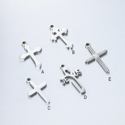 Stainless Steel cross Pendant, Charm Pendant Jewelry Making, for DIY Necklace Bracelet, Wholesale