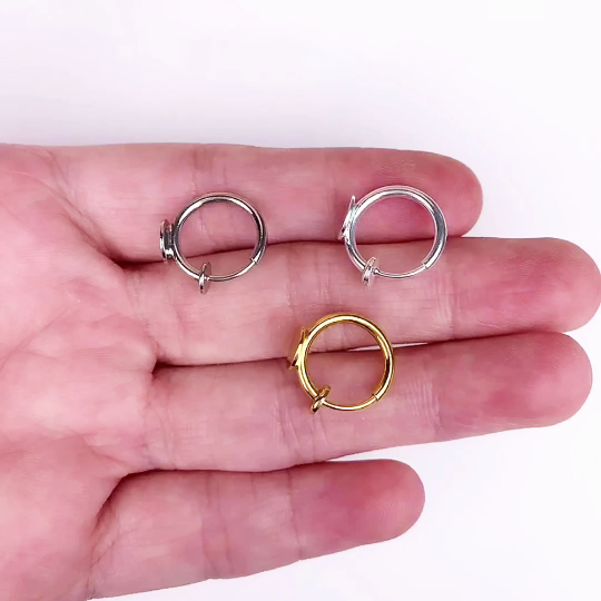 Earring Converters|non pierced ears hypoallergenic|Hypoallergenic|clip on earring hoops