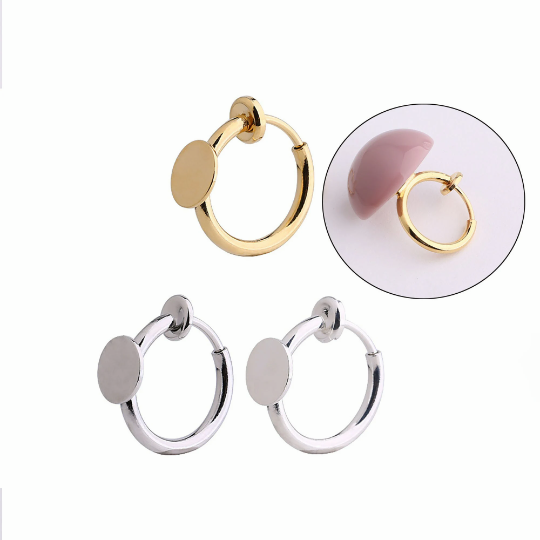 Earring Converters|non pierced ears hypoallergenic|Hypoallergenic|clip on earring hoops