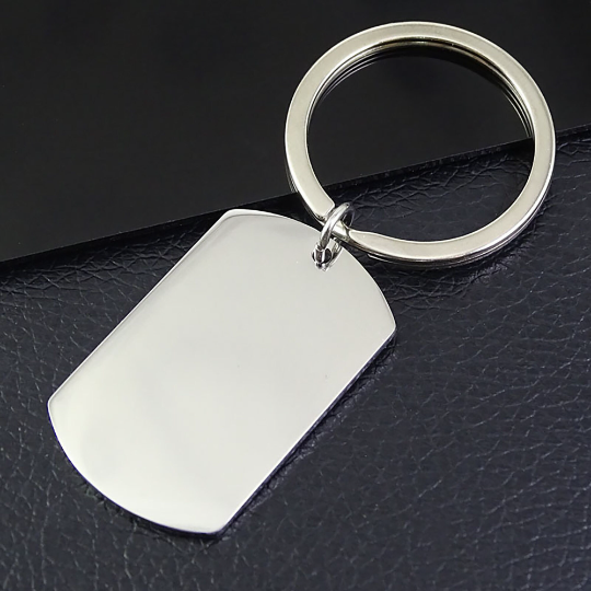 Thick Stamping Mirror polishedEngravable dog tag|engravable keychain| 304 Stainless Steel Blank Stamping Tag Pendants for Jewelry Making