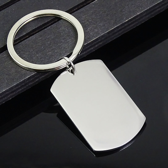 Thick Stamping Mirror polishedEngravable dog tag|engravable keychain| 304 Stainless Steel Blank Stamping Tag Pendants for Jewelry Making