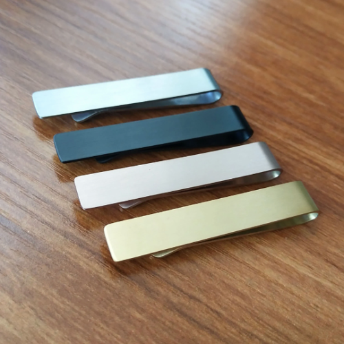 Wholesale Thicken Titanium steel Tie clips blank|brushed surface|engravable jewelry|Wedding Tie Clip|Groomsmen Wedding Tie Clips Tie Bars