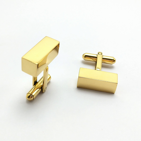 Wholesale 3D rectangle cufflinks bezel|Engravable Cufflinks|3mm thick Titanium steel|Mirror polishing|Wedding cufflinks|Groomsmen Cufflinks