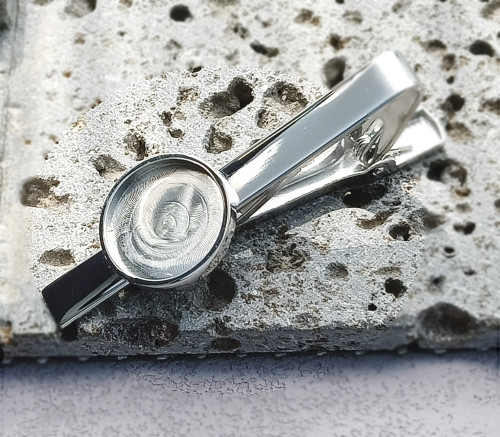High Quality Titanium steel Mirror polishing Tie Clip Bezel| Tie Tack for 16mm Glass Cabochon|Tie Clips Men|Tie Bar Clip|Tie Pin|Pin Backing