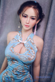 JYDOLL シリコン製ヘッド+TPE製ボディ 161cm E-cup 小诺 新骨格採用 送料無料ダッチワイフ