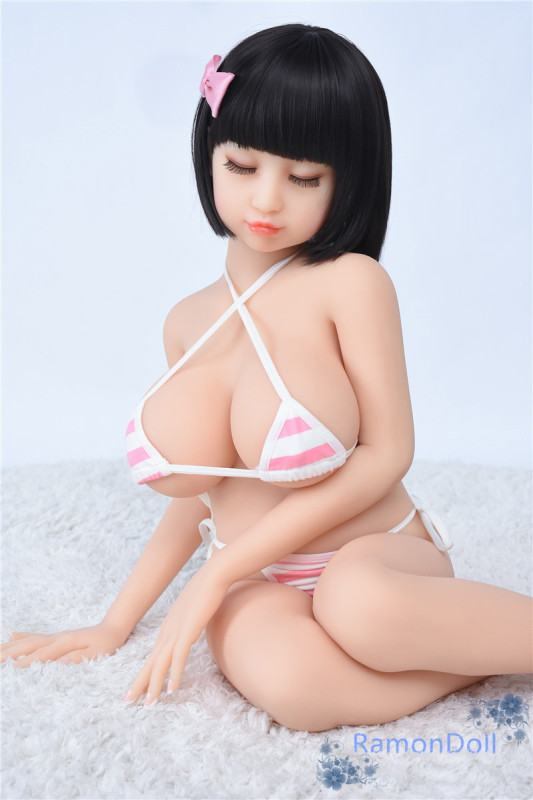 ロリ系ラブドール AXBDOLL TPE人形 100cm #A51ヘッド 瞑り目ヘッド バスト大 ボディ選択可ダッチワイフ