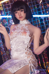 シームレス人形 Sanhui Doll シリコン製ラブドール 145cm Bカップ #8ヘッド お口の開閉可能